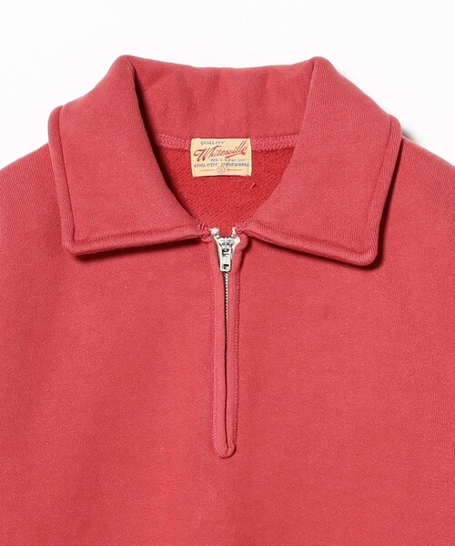 WHITESVILLE(ホワイツビル)の「WHITESVILLE / HALF ZIP SWEAT(スウェット・レディース・レッド/ナチュラル・SMALL)」の7枚目の写真