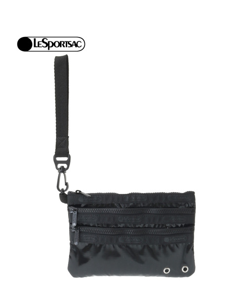 LeSportsac(レスポートサック)の「【LeSportsac】3-ZIP COSMETIC w/ STRAP(ポーチ・レディース・ホワイト/ブラック・FREE)」の2枚目の写真