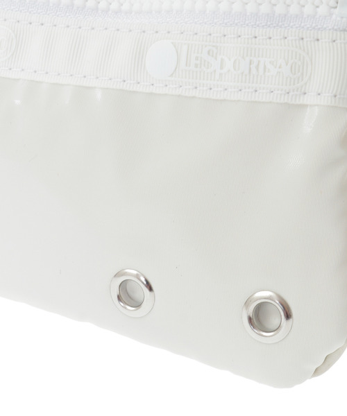 LeSportsac(レスポートサック)の「【LeSportsac】3-ZIP COSMETIC w/ STRAP(ポーチ・レディース・ホワイト/ブラック・FREE)」の6枚目の写真