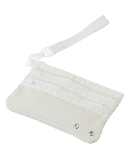 LeSportsac(レスポートサック)の「【LeSportsac】3-ZIP COSMETIC w/ STRAP(ポーチ・レディース・ホワイト/ブラック・FREE)」の7枚目の写真