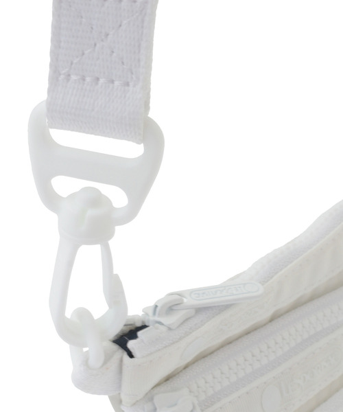 LeSportsac(レスポートサック)の「【LeSportsac】3-ZIP COSMETIC w/ STRAP(ポーチ・レディース・ホワイト/ブラック・FREE)」の8枚目の写真