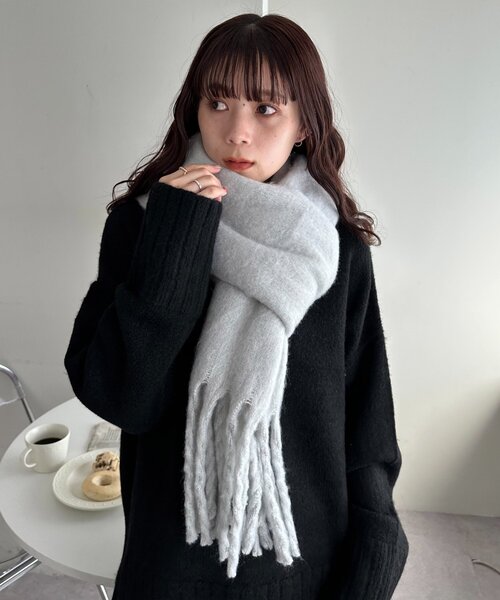 WEB限定/8色展開】無地マフラー（マフラー）｜DISCOAT（ディスコート