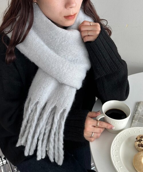 WEB限定/8色展開】無地マフラー（マフラー）｜DISCOAT（ディスコート