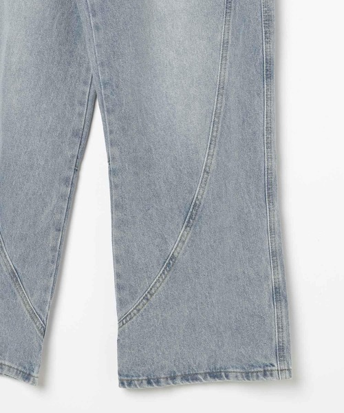 3.3 Field Trip （3.3フィールドトリップ）の「3.3 Field Trip／スライドポケットデニム（デニムパンツ・レディース・ブラック/ライトブルー・SMALL）」の11枚目の写真