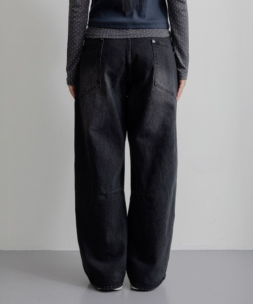 3.3 Field Trip （3.3フィールドトリップ）の「3.3 Field Trip／スライドポケットデニム（デニムパンツ・レディース・ブラック/ライトブルー・SMALL）」の16枚目の写真