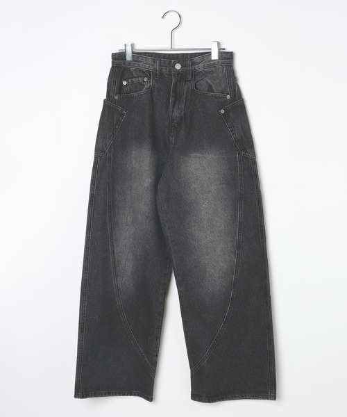 3.3 Field Trip （3.3フィールドトリップ）の「3.3 Field Trip／スライドポケットデニム（デニムパンツ・レディース・ブラック/ライトブルー・SMALL）」の19枚目の写真