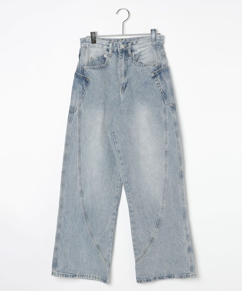 3.3 Field Trip （3.3フィールドトリップ）の「3.3 Field Trip／スライドポケットデニム（デニムパンツ・レディース・ブラック/ライトブルー・SMALL）」の15枚目の写真