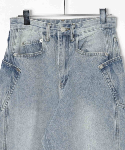 3.3 Field Trip （3.3フィールドトリップ）の「3.3 Field Trip／スライドポケットデニム（デニムパンツ・レディース・ブラック/ライトブルー・SMALL）」の14枚目の写真