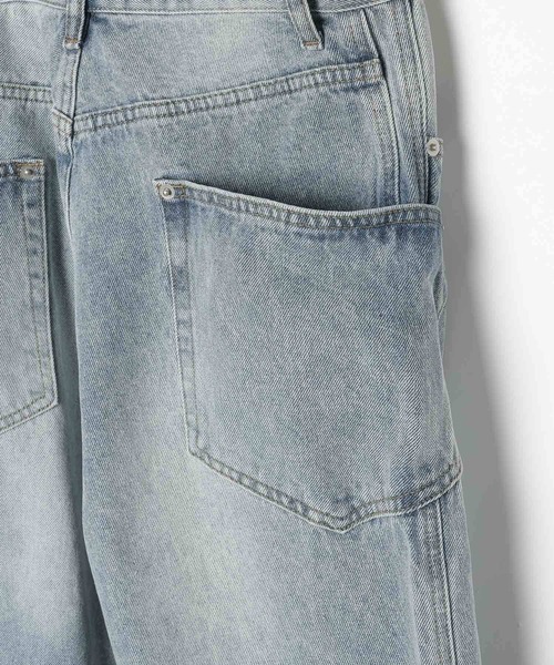 3.3 Field Trip （3.3フィールドトリップ）の「3.3 Field Trip／スライドポケットデニム（デニムパンツ・レディース・ブラック/ライトブルー・SMALL）」の5枚目の写真