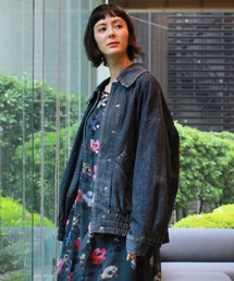 H.A.K（ハク）の「ドレープデニム　ボンバージャケット（デニムジャケット）」