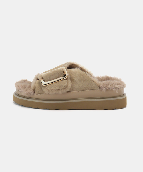 MOHI(モヒ)の「MOHI/モヒ MUTON SANDALS(サンダル・レディース・ベージュ/ブラック・23.5cm/22.5cm/24.5cm)」の5枚目の写真