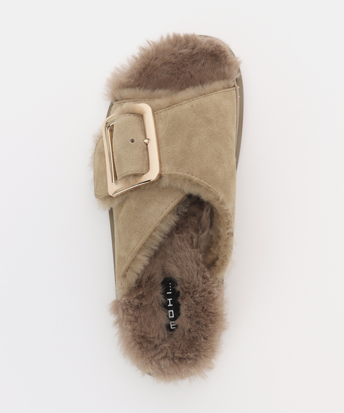MOHI(モヒ)の「MOHI/モヒ MUTON SANDALS(サンダル・レディース・ベージュ/ブラック・23.5cm/22.5cm/24.5cm)」の9枚目の写真