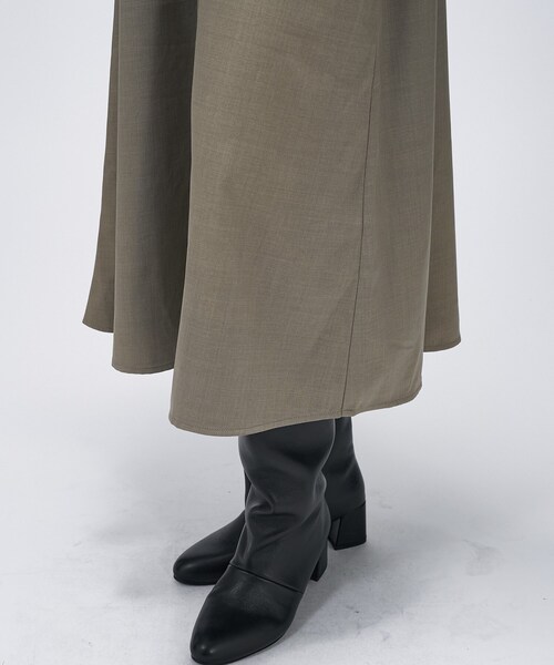 cloenc(クロエンス)の「【マシンウォッシュ】ドッキングニットワンピース(ワンピース・レディース・ブラック系4/オリーブ系9・02)」の6枚目の写真