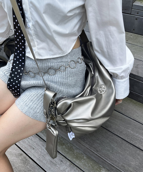 SPIRALGIRL（スパイラルガール）の「【iScreamコラボ】オリジナルロゴプレートショルダーバッグ（ショルダーバッグ・レディース・シルバー・FREE）」の11枚目の写真