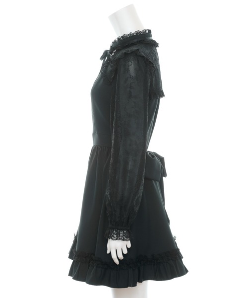 Secret Honey（シークレットハニー）の「アクセサリー付レース切替ワンピース（ワンピース・レディース・ピンク/ブラック・MEDIUM）」の11枚目の写真