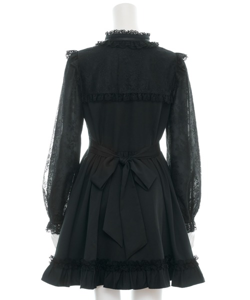 Secret Honey（シークレットハニー）の「アクセサリー付レース切替ワンピース（ワンピース・レディース・ピンク/ブラック・MEDIUM）」の12枚目の写真