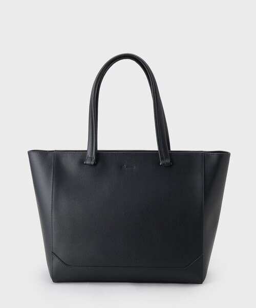 tk.TAKEO KIKUCHI（ティーケータケオキクチ）の「Refined Leather トートバッグ（トートバッグ・メンズ・ブラック/ダークブラウン/ブラック系・00）」の9枚目の写真