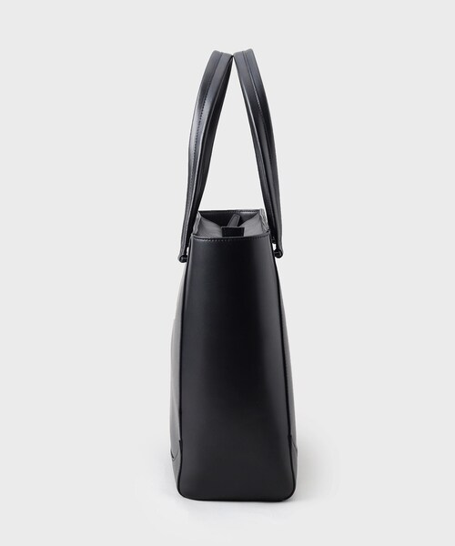 tk.TAKEO KIKUCHI（ティーケータケオキクチ）の「Refined Leather トートバッグ（トートバッグ・メンズ・ブラック/ダークブラウン/ブラック系・00）」の12枚目の写真