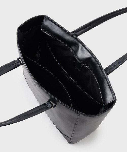 tk.TAKEO KIKUCHI（ティーケータケオキクチ）の「Refined Leather トートバッグ（トートバッグ・メンズ・ブラック/ダークブラウン/ブラック系・00）」の17枚目の写真