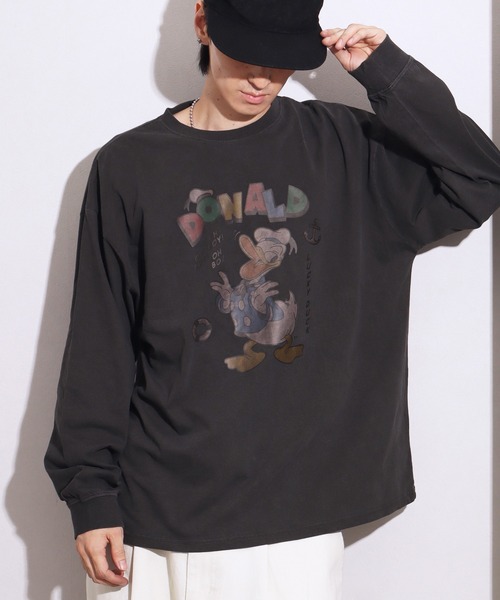 Disney(ディズニー)の「【Disneycollection/ディズニーコレクション】ヴィンテージピグメント加工アソートデザイン ロングスリーブTシャツ(Tシャツ/カットソー・メンズ・ブラック系5/ブラック系6/ブラック系8/ブラック系その他3/ブラック系2/ブラック系その他/ブラック系4/ブラック系その他2/ブラック系7/ブラック系9/ブラック系1/ブラック系3/ブラック系・L/M/XL)」の7枚目の写真