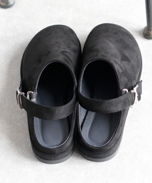 cepo(セポ)の「フェイクスウェードサボサンダル(サンダル・レディース・ブラック・M/L)」の9枚目の写真