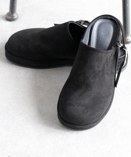 cepo(セポ)の「フェイクスウェードサボサンダル(サンダル・レディース・ブラック・M/L)」の7枚目の写真