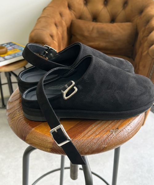 cepo(セポ)の「フェイクスウェードサボサンダル(サンダル・レディース・ブラック・M/L)」の3枚目の写真