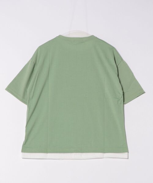 NO WAY（ノーウェイ）の「/フェイクレイヤードTシャツ/（Tシャツ/カットソー・メンズ・ブラック/ベージュ/ブラウン/カーキ/ホワイト/ブルー・LARGE/X-LARGE/MEDIUM）」の7枚目の写真