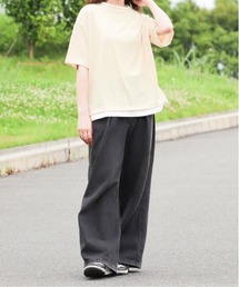 /フェイクレイヤードTシャツ/