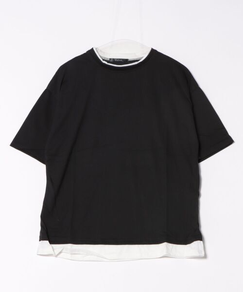 NO WAY（ノーウェイ）の「/フェイクレイヤードTシャツ/（Tシャツ/カットソー・メンズ・ブラック/ベージュ/ブラウン/カーキ/ホワイト/ブルー・LARGE/X-LARGE/MEDIUM）」の9枚目の写真