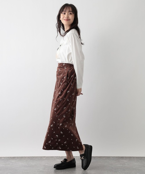 FOUND GOOD（ファウンドグッド）の「あったか綿プリントロンT（Tシャツ/カットソー・レディース・グレー系8/ホワイト系6/ホワイト系7/ホワイト系5・L/M/S）」の7枚目の写真