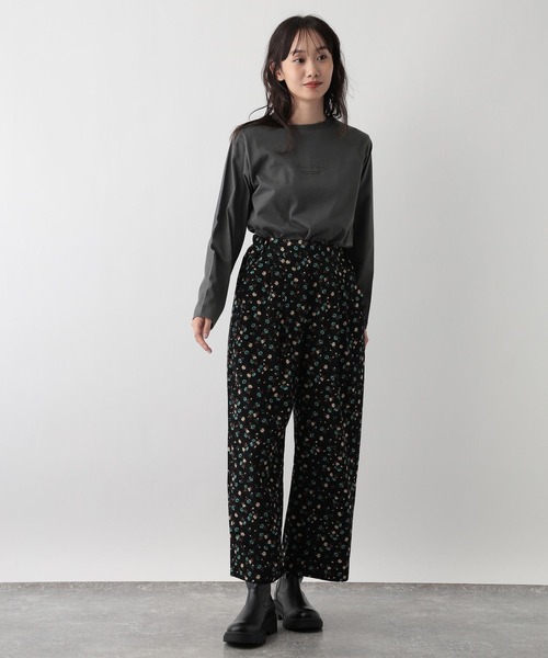 FOUND GOOD（ファウンドグッド）の「あったか綿プリントロンT（Tシャツ/カットソー・レディース・グレー系8/ホワイト系6/ホワイト系7/ホワイト系5・L/M/S）」の12枚目の写真