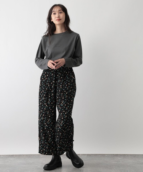 FOUND GOOD（ファウンドグッド）の「あったか綿プリントロンT（Tシャツ/カットソー・レディース・グレー系8/ホワイト系6/ホワイト系7/ホワイト系5・L/M/S）」の13枚目の写真