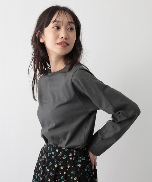 FOUND GOOD（ファウンドグッド）の「あったか綿プリントロンT（Tシャツ/カットソー・レディース・グレー系8/ホワイト系6/ホワイト系7/ホワイト系5・L/M/S）」の15枚目の写真