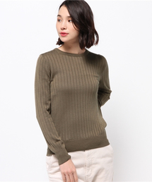 GALLARDAGALANTE | クルーワイドリブニット(ニット/セーター)