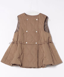 STYLEBLOCK（スタイルブロック）の「タフタキルティングフレアベスト（ダウンベスト）」