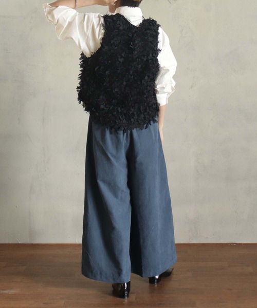 BITTOKO（ビットコ）の「ダブルフェイススカート風パンツ（デニムパンツ・レディース・ブラック/ネイビー・FREE）」の19枚目の写真