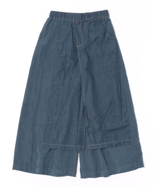 BITTOKO（ビットコ）の「ダブルフェイススカート風パンツ（デニムパンツ・レディース・ブラック/ネイビー・FREE）」の16枚目の写真
