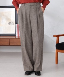 GALLORIA | セットアップで着られる ツイードタックワイドパンツ(その他パンツ)