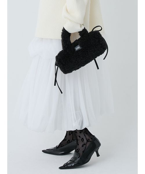 セール】Synthetic Fur Mini Boston/シンセティックファーミニボストン