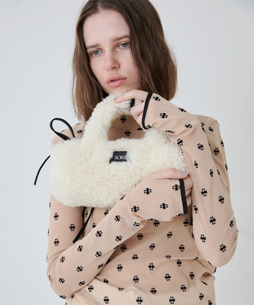 セール】Synthetic Fur Mini Boston/シンセティックファーミニボストン