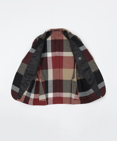 BLACK LABEL CRESTBRIDGE（ブラックレーベル・クレストブリッジ）の「【10th ANNIVERSARY】プレミアムブリティッシュツイードクレストブリッジチェックジャケット（テーラードジャケット・メンズ・レッド系その他2・M/L/XL）」の8枚目の写真
