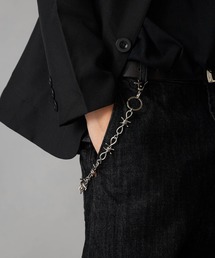 Theater code(シアターコード)のSpiky Silver Wallet Chain / トゲトゲ シルバーウォレットチェーン(ウォレットチェーン)