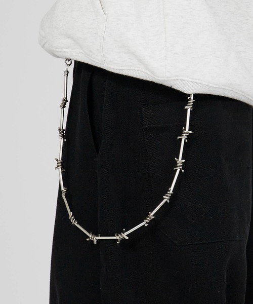 セール】Spiky Silver Wallet Chain / トゲトゲ シルバーウォレット