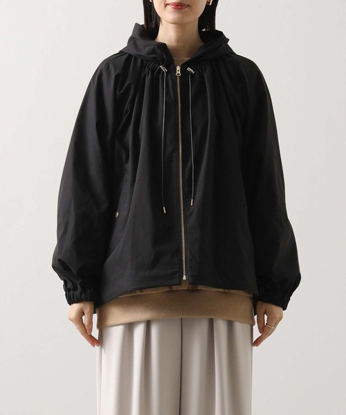 Gready Brilliant（グレディブリリアン）の「ギャザーフードブルゾン（その他アウター・レディース・ブラック/キャメル・38）」の20枚目の写真