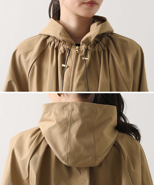 Gready Brilliant（グレディブリリアン）の「ギャザーフードブルゾン（その他アウター・レディース・ブラック/キャメル・38）」の4枚目の写真