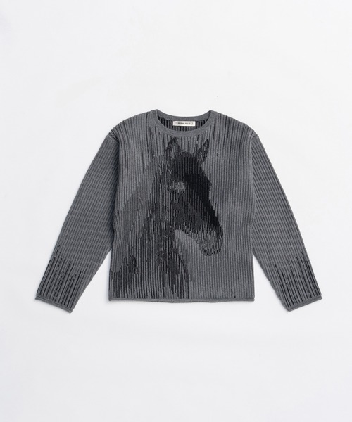 PRANK PROJECT(プランクプロジェクト)の「ホースジャガードニット / Horse Jacquard Knit(ニット/セーター・レディース・ブラック/アイボリー・FREE)」の17枚目の写真