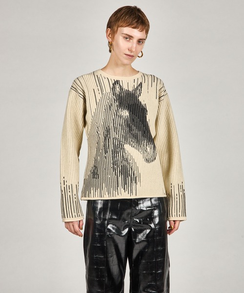 PRANKPROJECT Logo Jacquard Knit ニットベスト 美品 プランクプロジェクト Logo Jacquard Knit ニットベスト