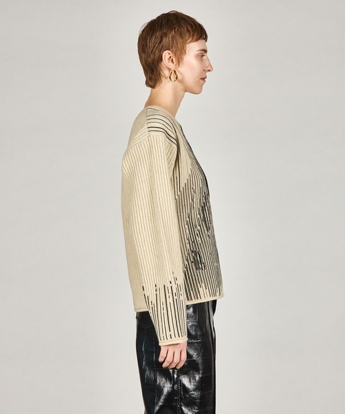 PRANK PROJECT(プランクプロジェクト)の「ホースジャガードニット / Horse Jacquard Knit(ニット/セーター・レディース・ブラック/アイボリー・FREE)」の8枚目の写真