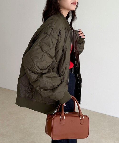 fredy emue(フレディエミュ)の「《WEB限定》【Cape HEIGHTS×TAION】GATELEY BOMBER ダウンジャケット(ダウンジャケット/コート・レディース・カーキ/ブラック・38)」の9枚目の写真